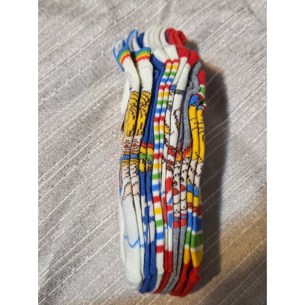Rainbow Brite No-Show Socks 6 Pair Pack Womens Shoe Size 4-10 Retro 80s Graphics - Picture 4 of 5